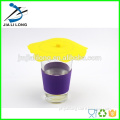Heat resistant silicone cup lid